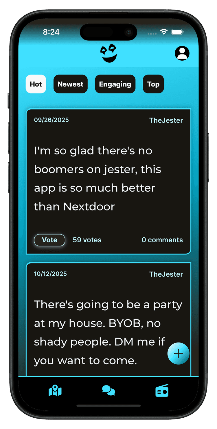 Jester App Screenshot